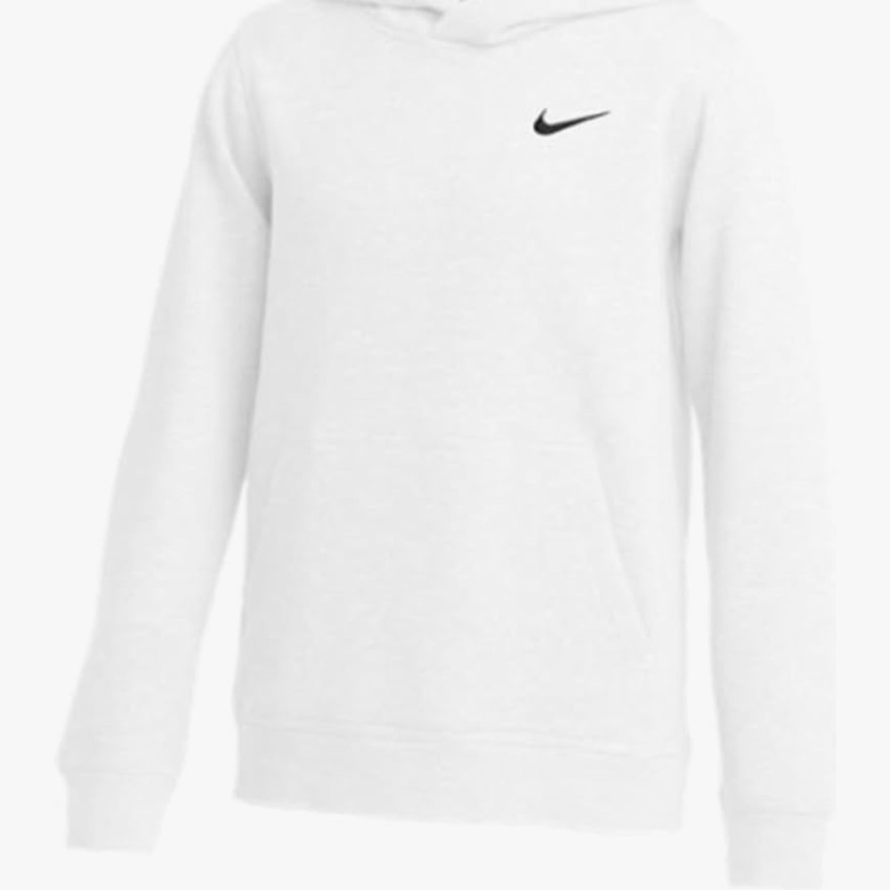 Nike Classic White Sweatshirt with Black Swoosh